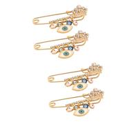 Colorful for Back Evil Eye Jewelry Pin Aesthetic Women Brooch Clip Zinc