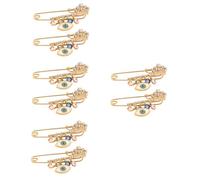 Colorful for Back Evil Eye Jewelry Pin Aesthetic Women Brooch Clip Zinc