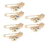 Colorful for Back Evil Eye Jewelry Pin Aesthetic Women Brooch Clip Zinc