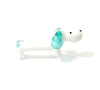 Colorful Glass Dog Miniature Figurine Ornament Home Table Decor Cute Small Statue Gifts For Lover,LCQ-7382,unos 7 Cm