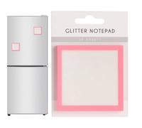 Colorful Glitter Sticky Notes, Self-Stick Notepad Set,45 g almohadillas de papel con papel de oficina escolar, accesorio para la página Marker Aid for Classroom Study Desk Organization Book Anotation