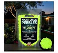 Colorful Glow-in-the-Dark Garden Stones,Outdoor Garden Beautiful Luminous Pebbles,Magical DIY Decorative Luminous Stepping Stones for Pathways,Yard,Aquarium (1000, Yellow)
