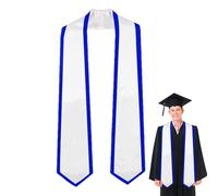 Colorful Graduation Stole - Plain Student Sash, 72 Inch Long Unisex Graduate Stole, Lightweight Academic Accessory | Adult Ceremony for Men Women Event Commencement Celebration