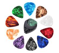 Colorful Guitar Picks - 10X Light 0.46mm Picks, Professional Strumming Tools For Acoustic and Classical Guitar, Flatpicking Plectrum Set | Comfortable Grip, Practical Playing Accessories For Beginner