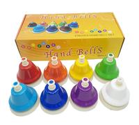 Colorful Hand Bells For Kids, Adorable Hand Bells, 8-Note Musical Desk Bells, Educational Music Instrument, Fun And Interactive Learning Tool For Kids Early Music Skills And Development