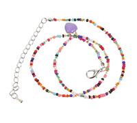 Colorful Heart Pendant Necklace Jewelry Friendship Women Bracelets Woman Turquoise Bracelet Making Kit Earrings Letter Beads Accessories Drop of Oil