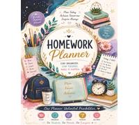 COLORFUL HOMEWORK PLANNER: Undated Assignment Tracker Notebook for Elementary, Middle School, High School, and College Students | Simple Layout for ... Tasks, Including ADHD-Friendly Planning