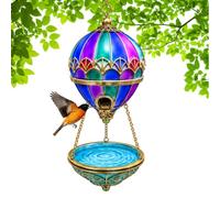 Colorful Hot Air Balloon Hummingbird Feeder Suspending Garden Decor | Colorful Hot Air Balloon Hummingbird Feeder Attracts Wild Birds While Adding Vibrant Decorative Charm To Outdoor Spaces