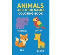 Colorful Illustrative Animals Activity Worksheet Coloring Book For Kids