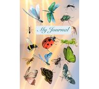 COLORFUL INSECTS NOTEBOOK TO WRITE IN. LINED, 100 PAGES 6X9".