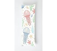 Colorful Jellyfish Body Pillow Case Cover 40x120cm, Long Backrest Cushion Pillow Protector with Zipper, Decorative Bedding Pillowcase, Soft Body Pillow Cover for Couch Bedroom Leaves