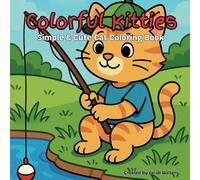 Colorful Kitties: Simple & Cute Cat Coloring Book