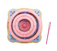 Colorful Knitting Machine, Fun Round Flower Knitting Loom, Versatile Rhombus Flower Loom, Portable Flower Loom Craft Kit, 10 x 10 x 4 cm, 3,94 x 3,94 x 1,57 pulgadas para manualidades únicas, 1 unidad