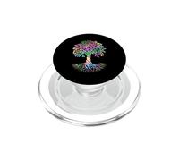 Colorful Life Is Really Good Vintage Unique Tree Art PopSockets PopGrip para MagSafe