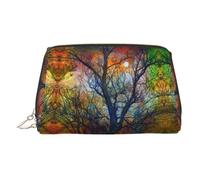 Colorful Life Trees - Bolsa organizadora de artículos de aseo de piel, bolsa de maquillaje para mujer, Gold, Talla única, Neceser