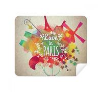 Colorful Mark City France Eiffel Tower - Limpiador de pantalla para gafas (2 piezas)