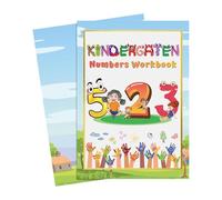 Colorful Math Workbook, Number Writing Guide, Interactive Practice Paper, Early Childhood Learning Exercise, Special Education Travel Study Resource, Study Gear for Kids, Students, Classrooms, 210g