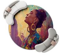 Colorful Moderno Alfombra, 90 cm Alfombra Suave Pelo Corto para Sala de Estar Lavable, Antideslizante Belleza Arquitectura Mujeres Alfombras Estampada para Dormitorio Oficina Cocina