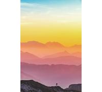 Colorful Mountains Journal: Blank 6x9 inch Lined Notebook with 200 Pages, Special Memory Pages, and Pen Test Page for Writing, Notes, and Reflections