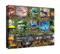 Colorful Mushroom Puzzle for Adult 1000 Piece, Mushroom Art Puzzle for Adults Painting, Fungi Jigsaw Puzzles 1000 Pieces for Adult