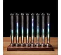 Colorful Music Rhythm Light with 8 Nixie Tubes - Voice-Activated Ambient Lamp for Home, Desk, and Gaming Decor