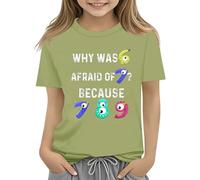 Colorful Number Day Math Kids T Shirt Number Day 2025 School Math Day Top Number Day T Shirts Math Lovers Baby Mädchen Shirt Ostern Langarm 62, AG., 8-9 años