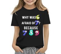 Colorful Number Day Math Kids T Shirt Number Day 2025 School Math Day Top Number Day T Shirts Math Lovers Camisas Largas, Negro , 2-3 años