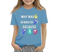 Colorful Number Day Math Kids T Shirt Number Day 2025 School Math Day Top Number Day T Shirts Math Lovers Baby Mädchen Shirt Ostern Langarm 62, azul claro, 10-11Years