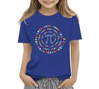 Colorful Number Day Math Kids T Shirt Number Day 2025 School Math Day Top Number Day T Shirts Math Lovers T Shirt Bunny Girl, azul oscuro, 3-4 años