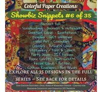 Colorful Paper Creations: Showbiz Snippets - Design #6 of 35 | Dual-Sided Craft Paper: Perfect for scrapbooking, origami, journals, DIY crafts, cards, and creative projects with a pop culture twist.