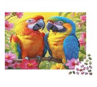 Colorful Parrot Duo Colourful Colorful Macaw Pair 1000 Pieces Jigsaw Puzzles Adults Birthday Fun Present & Activity 70x50cm/1000pcs