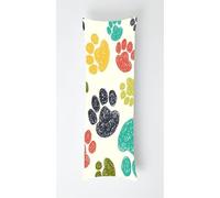 Colorful Paws Body Pillow Case Cover 60x180cm, Long Backrest Cushion Pillow Protector with Zipper, Decorative Bedding Pillowcase, Soft Body Pillow Cover for Couch Bedroom Doodles