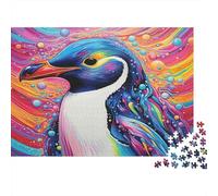Colorful Penguin Art Puzzle Mil Piezas Adultos Y Ni?os Reto Mental para Expertos Elección Amazon Noche En Familia Cartón Premium 38x26cm/1000pcs