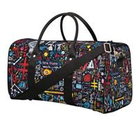 Colorful Physics - Bolsa de viaje para mujeres, hombres, niñas, niños, fin de semana, para noche, 22.7 L, bolsa de equipaje para deportes, gimnasio, yoga, color, 22.7L, Organizador de bolsas