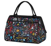 Colorful Physics - Bolsa de viaje para mujeres, hombres, niños y niñas, bolsa de fin de semana, bolsa de viaje de 24 L, bolsa de cabina para deportes, gimnasio, yoga, color, Big, Organizador de bolsas