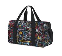 Colorful Physics - Bolsas de lona deportivas para niños, niñas, mujeres, hombres, durante la noche, fin de semana, bolsa de viaje, gimnasio, casual, bolsa de lona