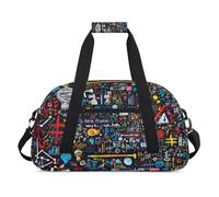 Colorful Physics - Bolsas de lona para mujeres, hombres, niños y niñas, bolsa de viaje para fin de semana, bolsa de viaje de 24 L, bolsa de deporte para gimnasio, bolsa de práctica, color, 24 L,