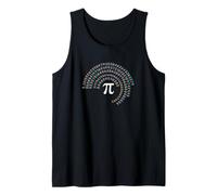 Colorful Pi Swirl Geek Math Teacher Student Pi Day Camiseta sin Mangas