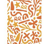 Colorful pink, orange and white notebook