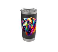 Colorful Pop Art Anatolian Shepherd Dog Kangal Vaso térmico de acero inoxidable de doble pared
