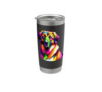 Colorful Pop Art Anatolian Shepherd Dog Kangal Vaso térmico de acero inoxidable de doble pared