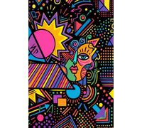 Colorful Pop Art Chaos Bold Geometric Journal: a GRAPH notebook for self-expression