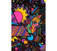 Colorful Pop Art Chaos Bold Geometric Journal: a LINED notebook for self-expression
