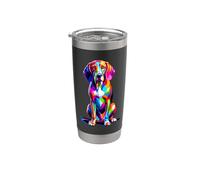 Colorful Pop Art Coonhound Coon Dog Vaso térmico de acero inoxidable de doble pared