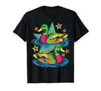 Colorful Preppy Duck Lake Aesthetic Design Camiseta