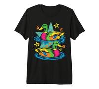 Colorful Preppy Duck Lake Aesthetic Design Camiseta Premium