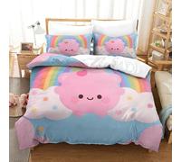 Colorful Rainbow Juego De Edredón Ropa De Cama, Juego De 3 Piezas Funda Nórdica Ropa De Cama De Funda De Edredón Fundas De Almohada con Cierre De CremalleraKing(220x240cm)