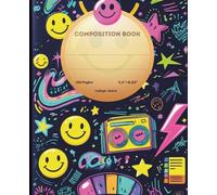 Colorful Retro Smiley Composition Notebook , Cute Aesthetic Journal for Teens, Girls, and Students - Back to School Supplies: Fun and Trendy Smiley ... for School, Journaling, or Creative Writing