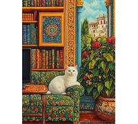 Colorful Rompecabezas - para Juego De Alivio del Estrés para Adultos Cuadro Artístico - Decoración del Hogar - Cat On The Sofas Picture Póster - 1000 Piezas Puzzles Dw27Sk