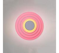 Colorful Round Wall Sconce Nordic Indoor LED Hardwired Wall Lamp Creative Multi-Layer Circle Wall Light 6W Chic Art Home Decor Lighting Fixture For Living Room Room
